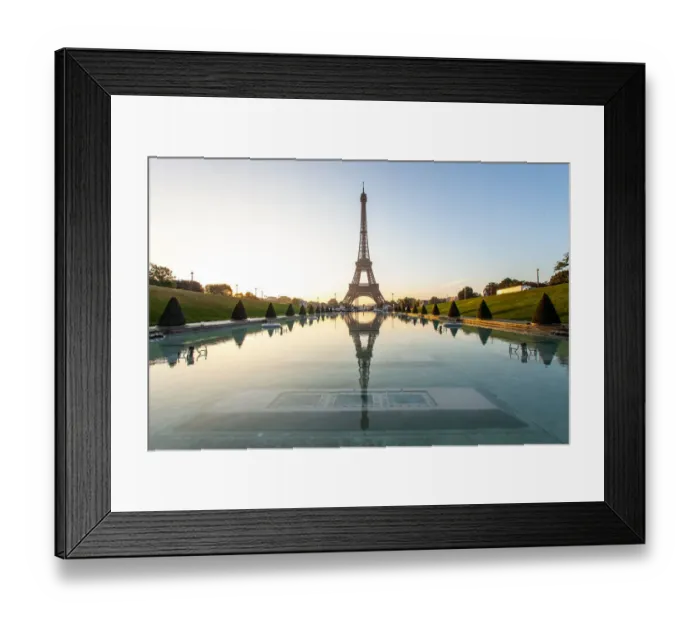 Framed Print : Eiffel reflection Framed Print : Eiffel reflection