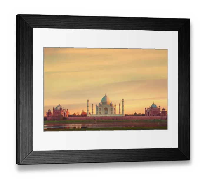 Framed Print : Taj Mahal at sunset Framed Print : Taj Mahal at sunset
