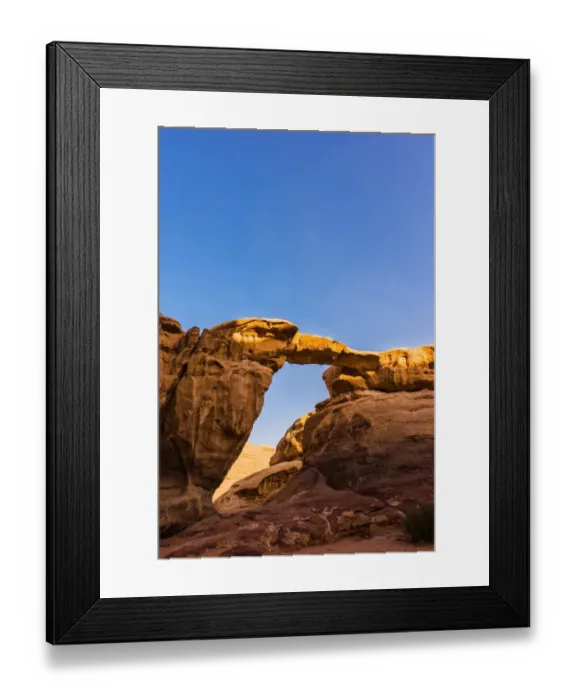 Framed Print : Natural Rock Arch Bridge during sunset Framed Print : Natural Rock Arch Bridge during sunset