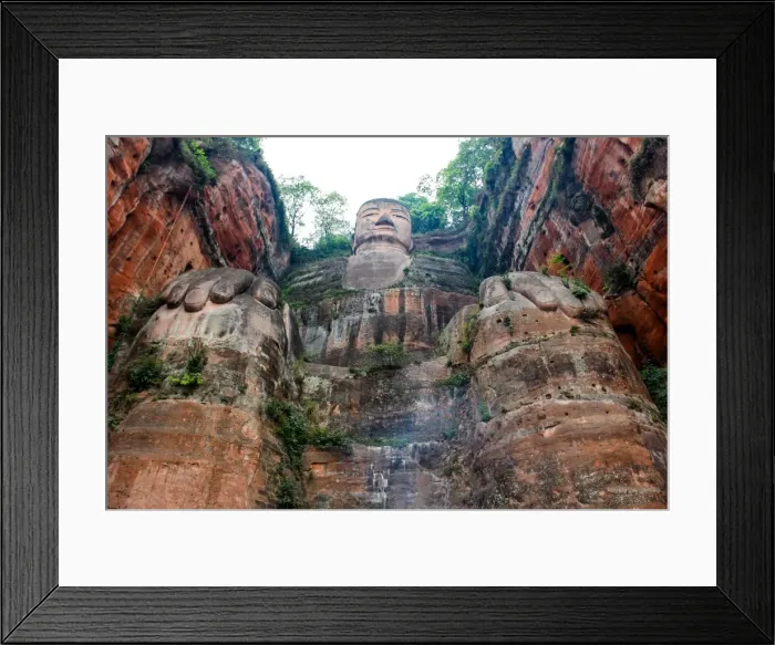 Framed Print : Leshan Giant Buddha, Leshan, Sichuan, China Framed Print : Leshan Giant Buddha, Leshan, Sichuan, China