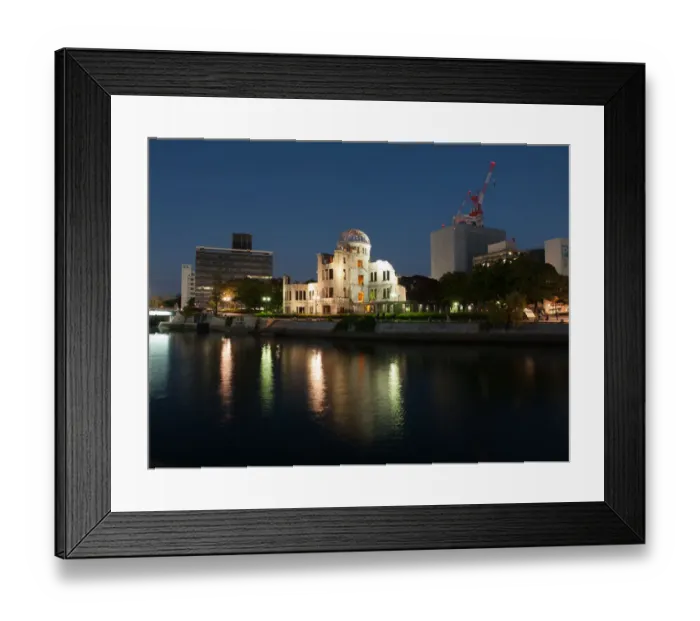 Framed Print : genbaku dome at night Framed Print : genbaku dome at night