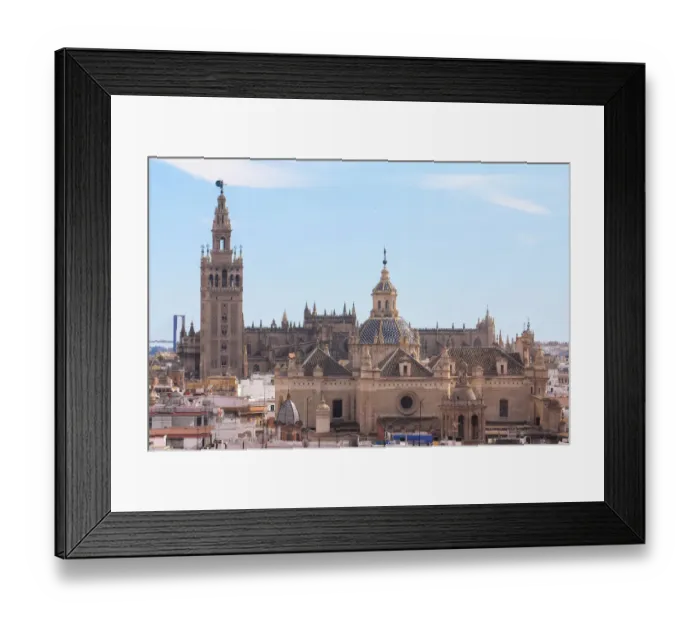 Framed Print : Sevilla. Located in Seville, Spain is the largest gothic cathedral in the world Framed Print : Sevilla. Located in Seville, Spain is the largest gothic cathedral in the world