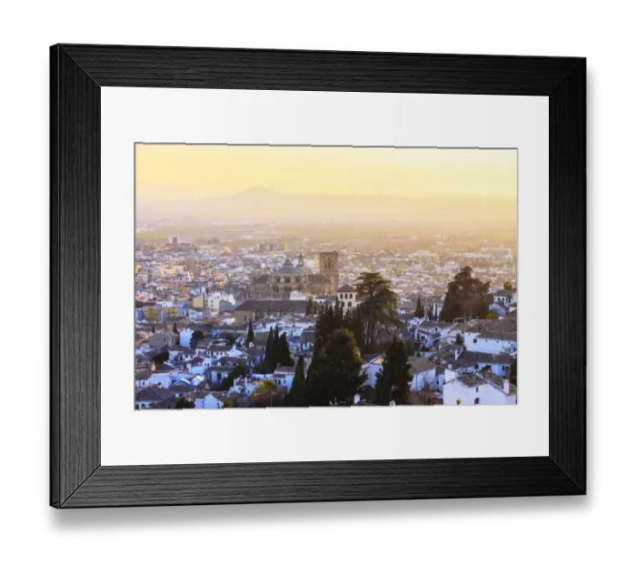 Framed Print : Granada overview Framed Print : Granada overview