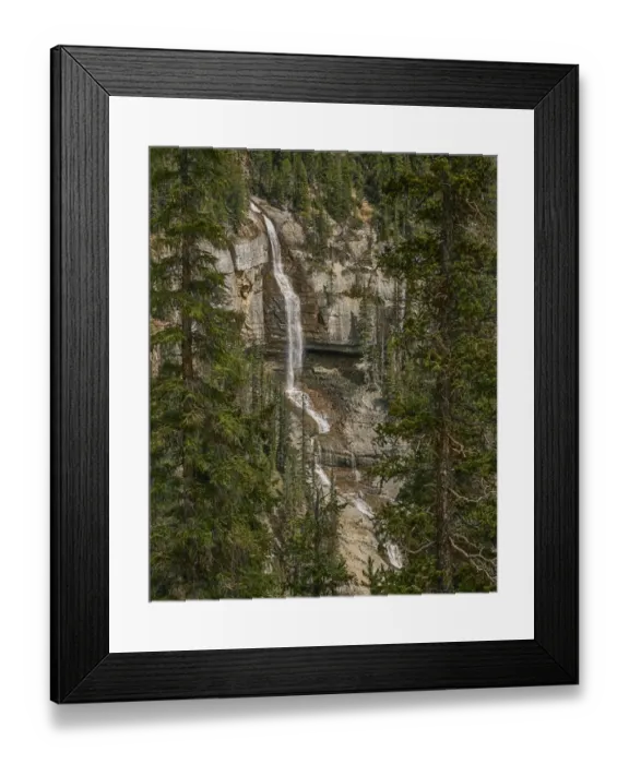 Framed Print : Bridal Veil Falls, Jasper National Park