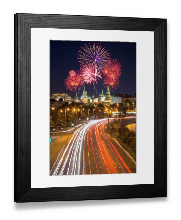 Framed Print : Firework over Kremlin Framed Print : Firework over Kremlin