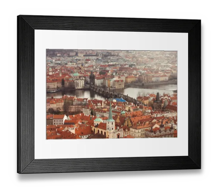 Framed Print : Aerial view of Prague Framed Print : Aerial view of Prague