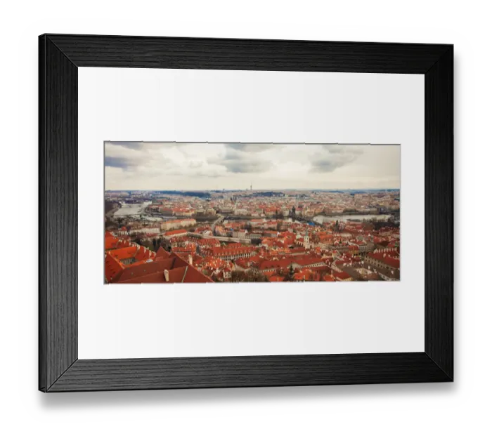Framed Print : Aerial view of Prague Framed Print : Aerial view of Prague