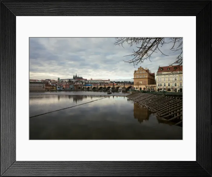Framed Print : Hradcany Castle and Charles Bridge Framed Print : Hradcany Castle and Charles Bridge