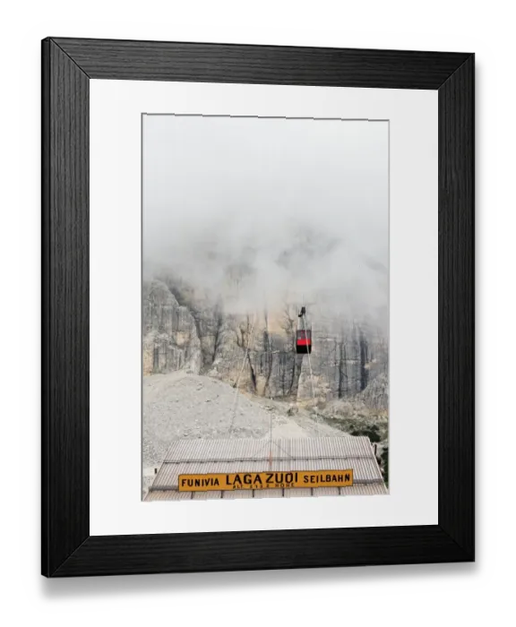 Framed Print : Cable car station at Falzarego Pass, Dolomites Framed Print : Cable car station at Falzarego Pass, Dolomites