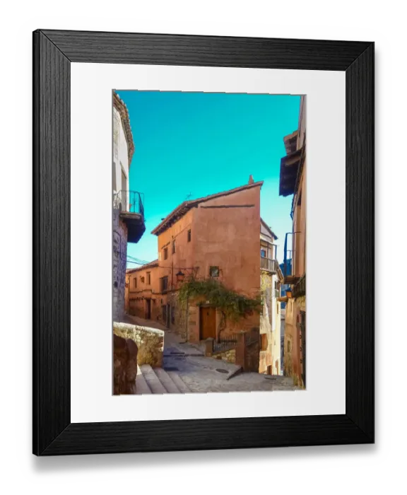 Framed Print : Beautiful medieval corner in Albarracin, Spain Framed Print : Beautiful medieval corner in Albarracin, Spain