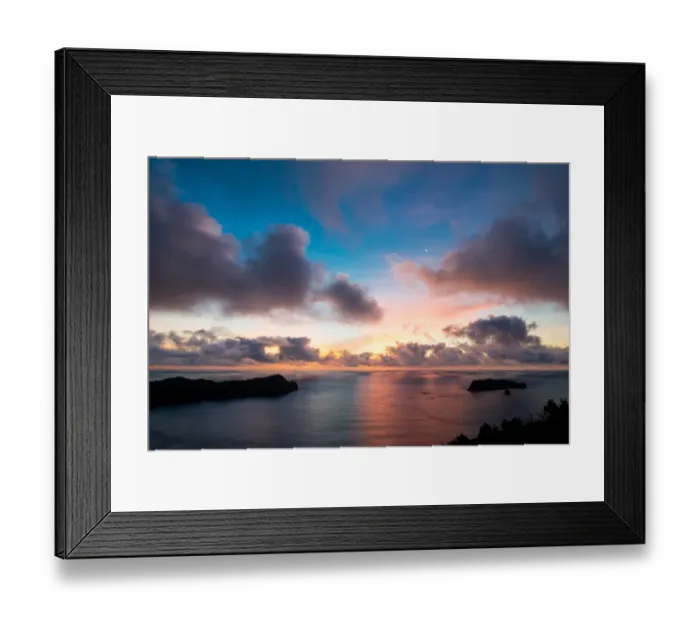 Framed Print : Ogasawara sunrise colours Framed Print : Ogasawara sunrise colours