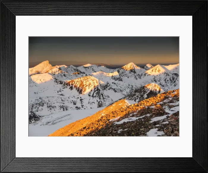 Framed Print : Winter sunrise in a mountain, Bulgaria Framed Print : Winter sunrise in a mountain, Bulgaria