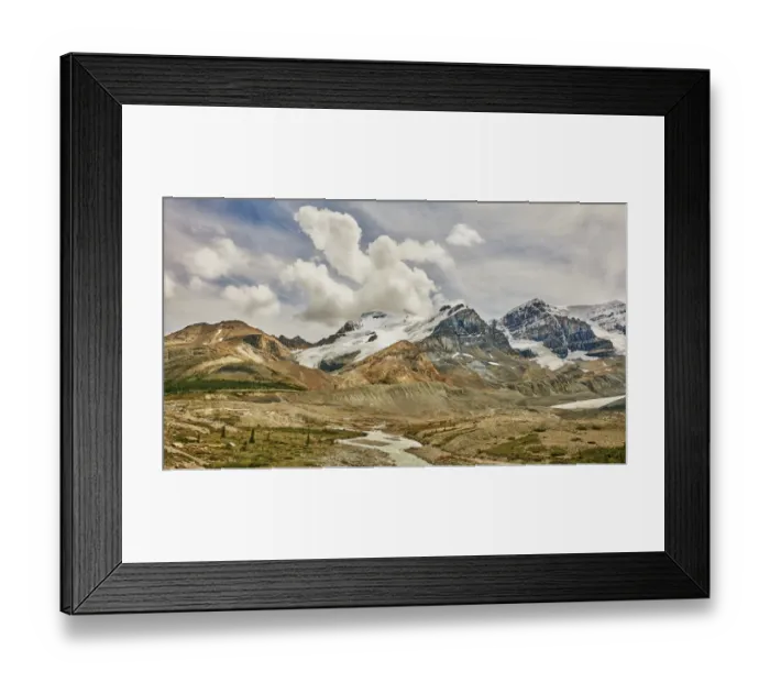 Framed Print : Rugged Canadian Rocky mountains in Jasper National Park Framed Print : Rugged Canadian Rocky mountains in Jasper National Park