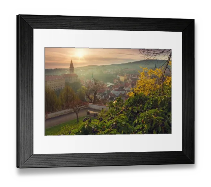 Framed Print : Cesky Krumlov at sunrise Framed Print : Cesky Krumlov at sunrise