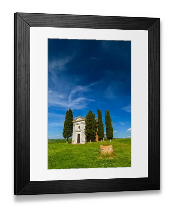 Framed Print : The Capella di Vitaleta in Tuscany Framed Print : The Capella di Vitaleta in Tuscany