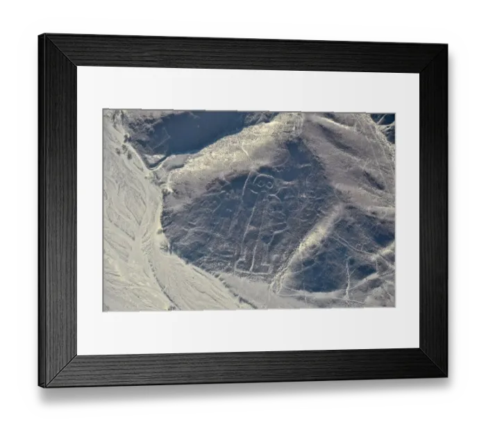 Framed Print : Aerial view of The Giant / The Astronaut Nazca Framed Print : Aerial view of The Giant / The Astronaut Nazca