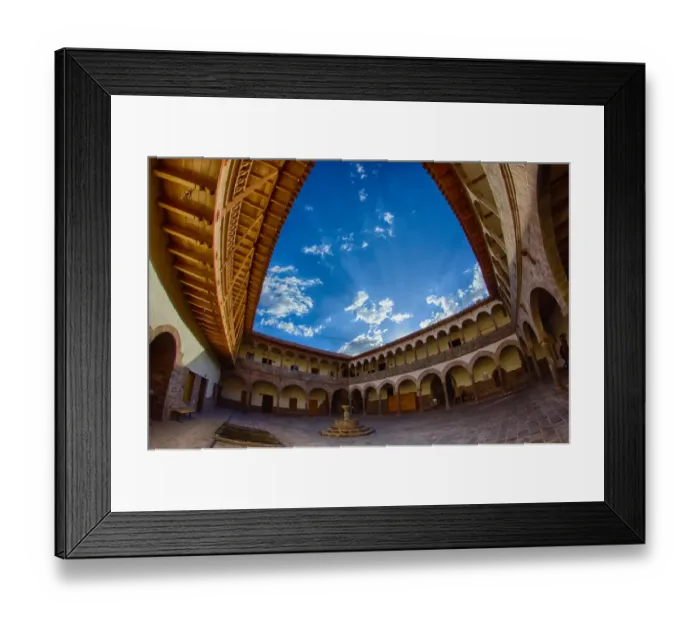 Framed Print : Patio in Cusco Framed Print : Patio in Cusco