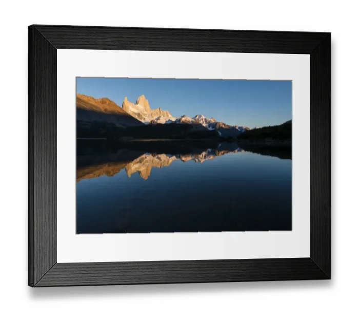 Framed Print : Sunrise over the Fitz Roy Mountain Range Argentina