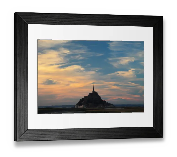 Framed Print : Mont Saint-Michel at sunset Framed Print : Mont Saint-Michel at sunset