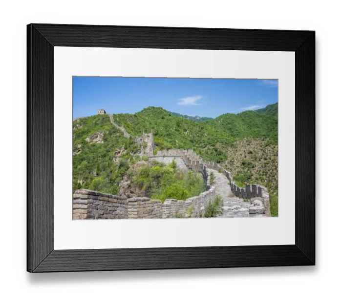 Framed Print : Great Wall of China on hillside, Beijing, Hebei Province, China Framed Print : Great Wall of China on hillside, Beijing, Hebei Province, China