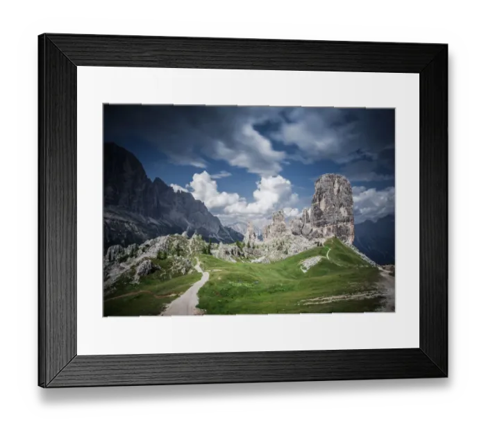 Framed Print : mountain peaks cinque torri in the italian dolomites, South Tyrol, Italy Framed Print : mountain peaks cinque torri in the italian dolomites, South Tyrol, Italy