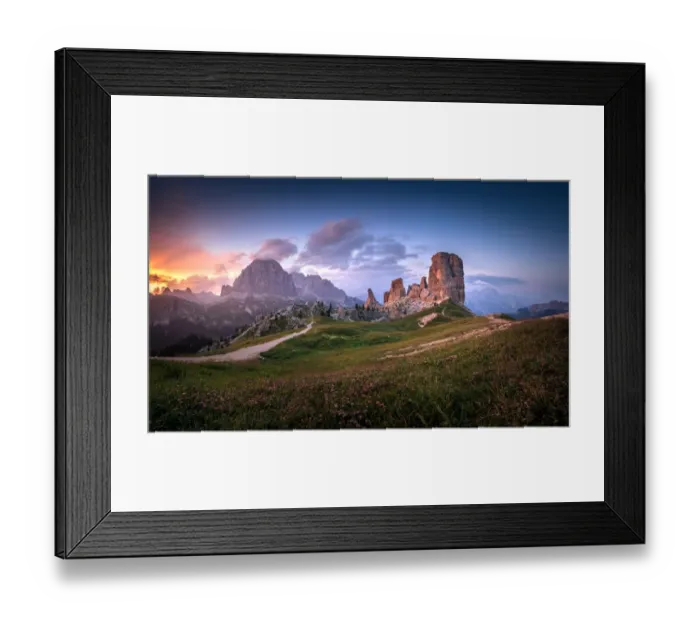Framed Print : mountain peaks cinque torri in the italian dolomites, South Tyrol, Italy Framed Print : mountain peaks cinque torri in the italian dolomites, South Tyrol, Italy