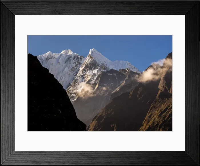 Framed Print : Kangtega mountain peak from Tengboche village Framed Print : Kangtega mountain peak from Tengboche village