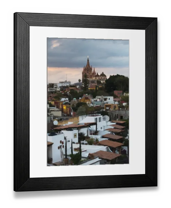 Framed Print : Cityscape with parish church Framed Print : Cityscape with parish church