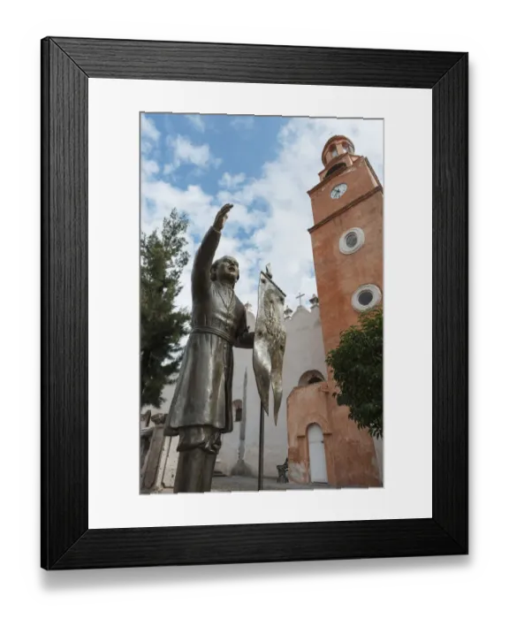 Framed Print : Statue and Sistine Chapel of Mexico Framed Print : Statue and Sistine Chapel of Mexico