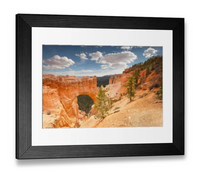 Framed Print : Natural Point Bridge, Bryce