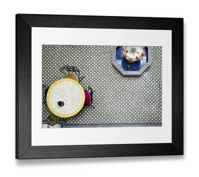 Framed Print : Interior of a traditional Riad in Fez, Morocco Framed Print : Interior of a traditional Riad in Fez, Morocco
