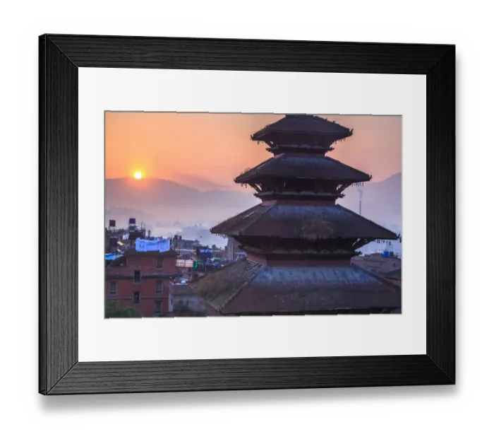 Framed Print : Dawn @ Bhaktapur, Nepal
