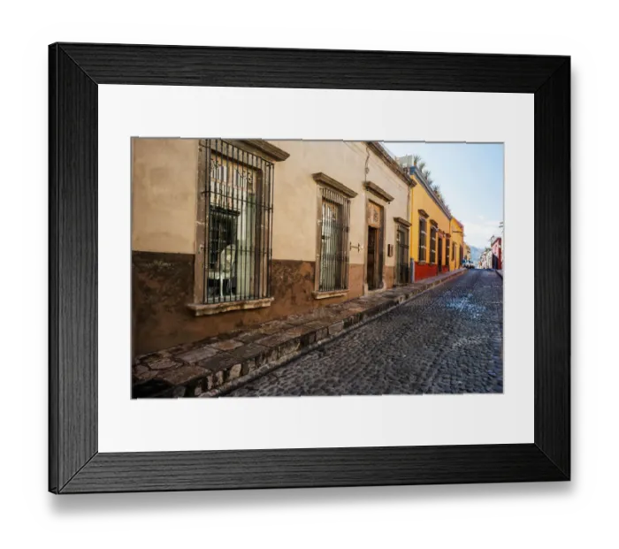 Framed Print : Cobblestone street Framed Print : Cobblestone street