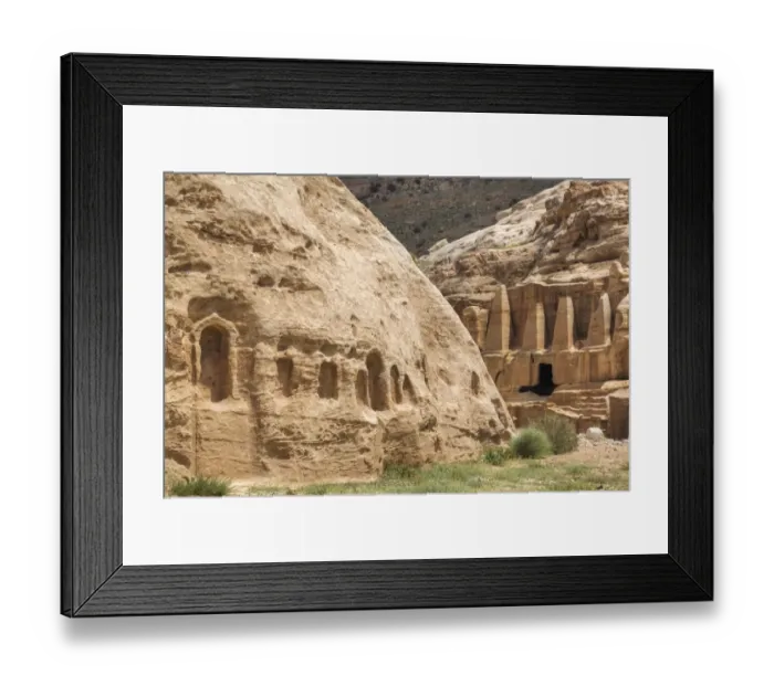 Framed Print : Rock-cut buildings Framed Print : Rock-cut buildings
