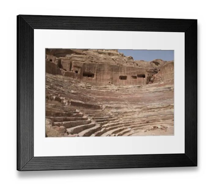 Framed Print : Stone steps and rectangular openings carved in stone Framed Print : Stone steps and rectangular openings carved in stone