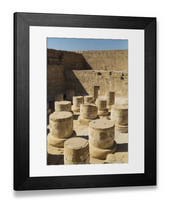 Framed Print : Columns in Hypostyle Hall, Medinet Habu (Mortuary Temple of Ramses III), West Bank Framed Print : Columns in Hypostyle Hall, Medinet Habu (Mortuary Temple of Ramses III), West Bank