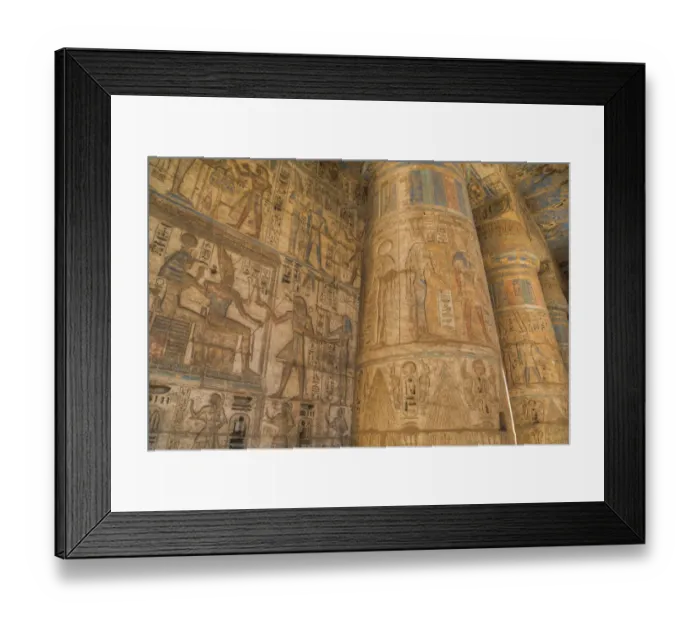 Framed Print : Columns in Second Court, Medinet Habu (Mortuary Temple of Ramses III), West Bank Framed Print : Columns in Second Court, Medinet Habu (Mortuary Temple of Ramses III), West Bank