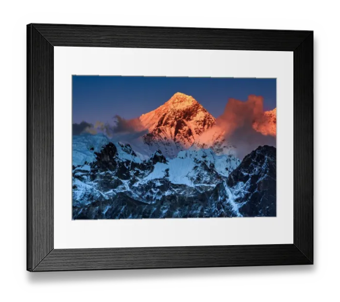 Framed Print : Sunset Over Mount Everest, Sagarmatha NP, Nepal Framed Print : Sunset Over Mount Everest, Sagarmatha NP, Nepal
