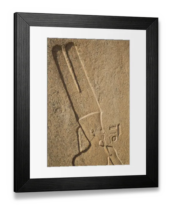 Framed Print : Bas-relief of the God Amun, Karnak Temple Complex Framed Print : Bas-relief of the God Amun, Karnak Temple Complex