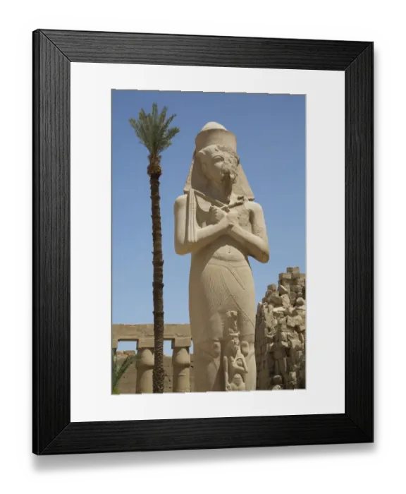 Framed Print : Statue of Ramses II with his daughter Benta-Anta, Forecourt, Karnak Temple Complex Framed Print : Statue of Ramses II with his daughter Benta-Anta, Forecourt, Karnak Temple Complex