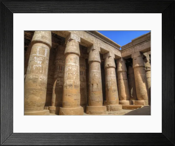 Framed Print : Columns of the Temple of Khonsu, Karnak Temple Complex Framed Print : Columns of the Temple of Khonsu, Karnak Temple Complex