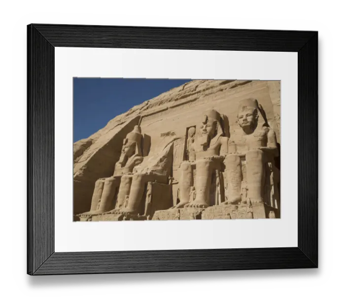 Framed Print : Colossi of Ramses II, Sun Temple, Abu Simbel Temples Framed Print : Colossi of Ramses II, Sun Temple, Abu Simbel Temples