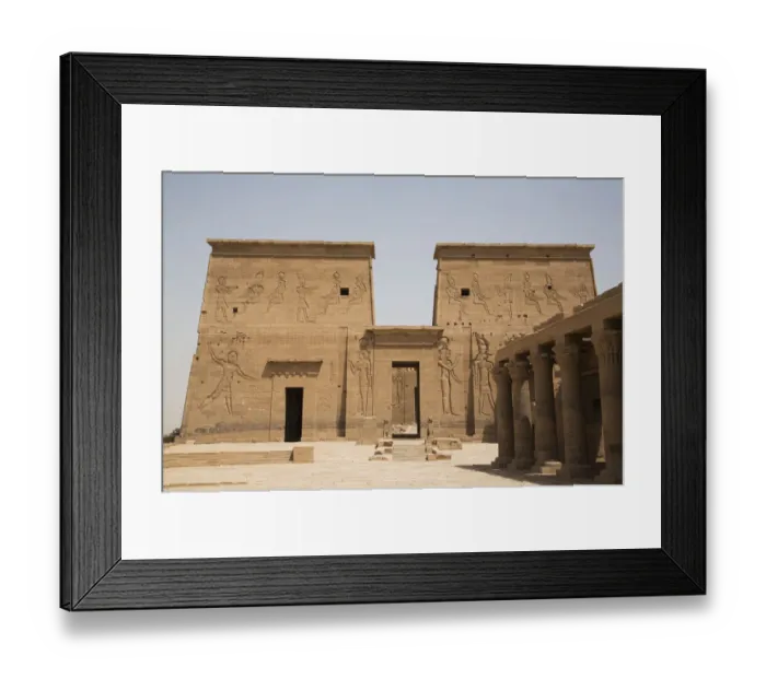 Framed Print : Second Pylon from the Forecourt, Temple of Isis Framed Print : Second Pylon from the Forecourt, Temple of Isis