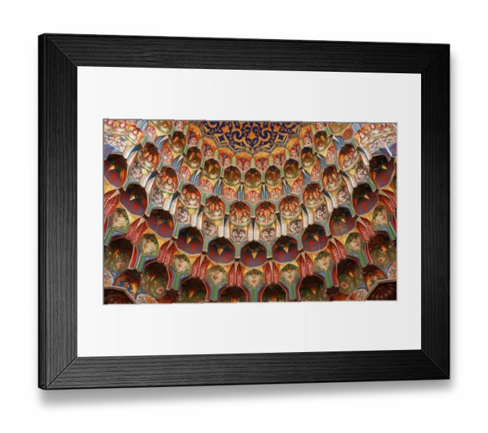 Framed Print : Full frame shot of decorative mosque dome, Bukhara, Uzbekistan Framed Print : Full frame shot of decorative mosque dome, Bukhara, Uzbekistan