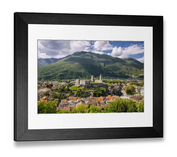 Framed Print : View over Castelgrande, Bellinzona, Switzerland Framed Print : View over Castelgrande, Bellinzona, Switzerland