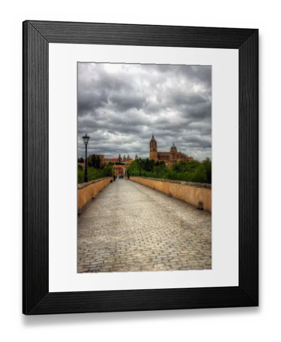 Framed Print : Salamanca old town and Cathedral from Roman Bridge Framed Print : Salamanca old town and Cathedral from Roman Bridge