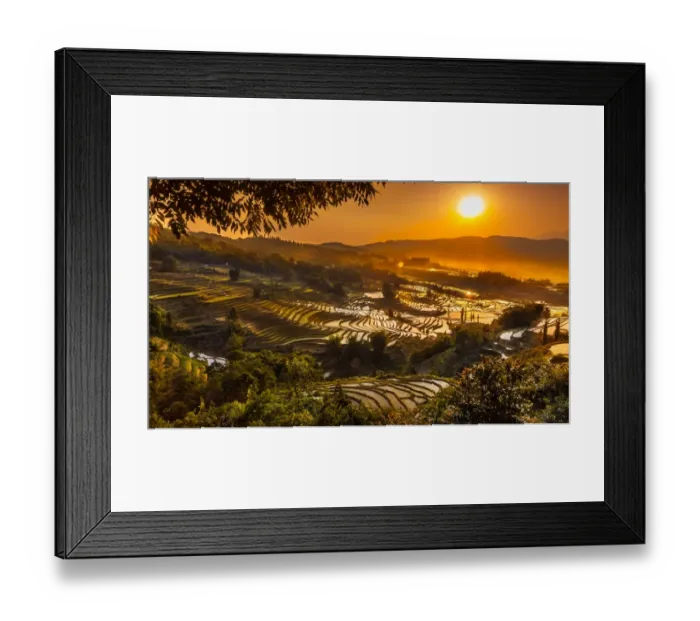 Framed Print : Yuanyang rice terrace, Yunnan, China Framed Print : Yuanyang rice terrace, Yunnan, China