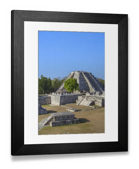 Framed Print : Castillo de Kukulcan, Mayapan Mayan archaeological site Framed Print : Castillo de Kukulcan, Mayapan Mayan archaeological site