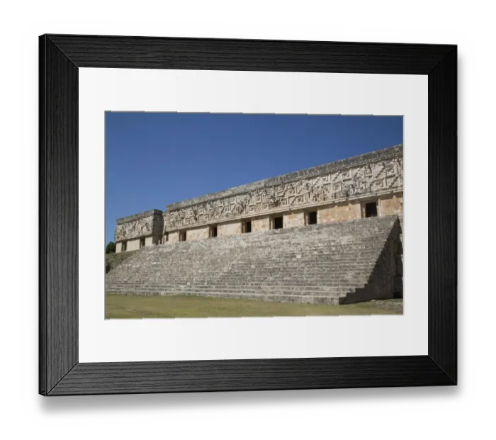 Framed Print : Palace of the Governor, Uxmal Mayan archaeological site