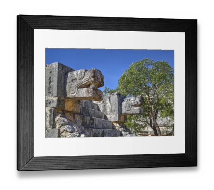 Framed Print : Platform of the eagles and jaguars, Chichen Itza Framed Print : Platform of the eagles and jaguars, Chichen Itza